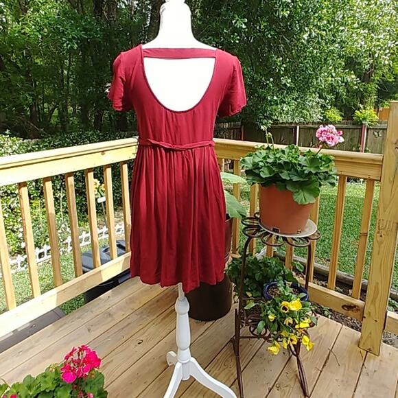 Forever 21 Dress Burgundy Pullover Medium NWT - Picture 3 of 4